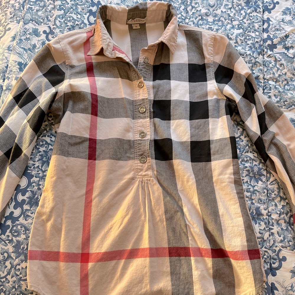 Burberry long sleeve blouse